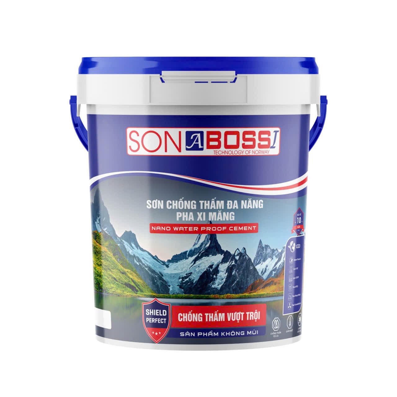 Sơn chống thấm đa năng pha xi măng — NANO WATER PROOF CEMENT — Sơn ABOSSI